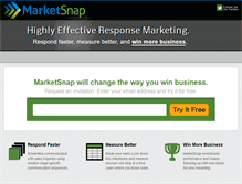 Tablet Screenshot of marketsnap.com
